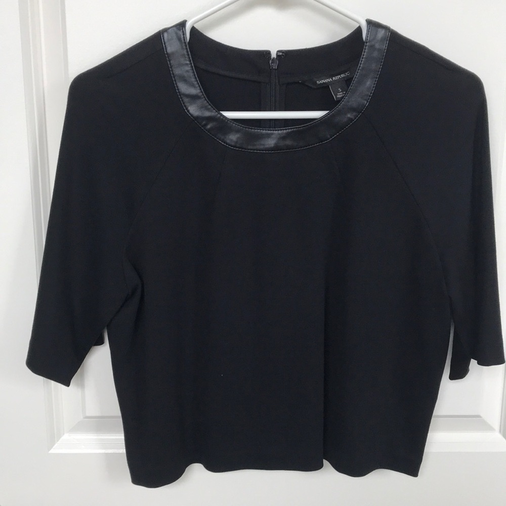 Banana Republic 3/4 Sleeve Ponte Crop